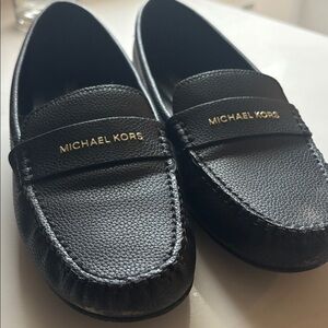 Michael Kors Black Leather Loafers